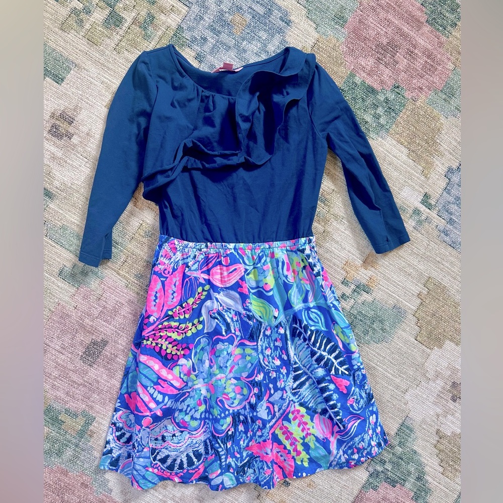 Lilly Pulitzer long sleeved dress size large (8-10)
